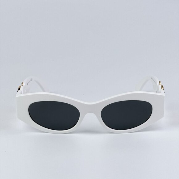 Versace VE4480U 314/87 BRAND NEW Sunglasses White Dark Grey Oval Unisex main image 7